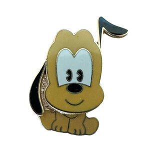Disney Pluto Cuties Collection Bobble Head Pin Authentic Disney Collection Moves